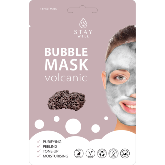 STAY Well Vegan O2 Purifying Bubble Mask – Volcanic 20 g