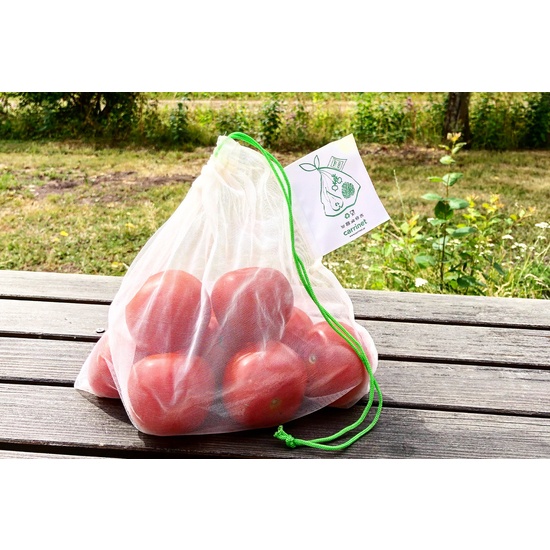 Veggio Återanvändningsbara frukt- och gröntpåsar 3-pack