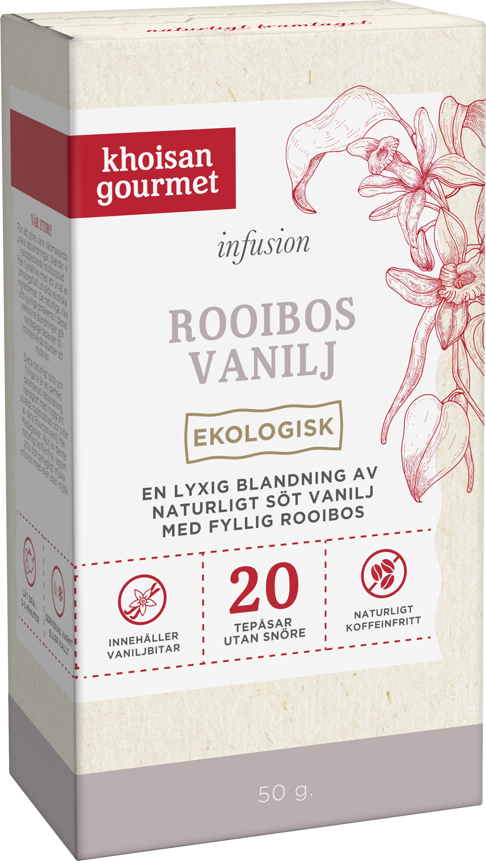 Khoisan Gourmet Rooibos Vanilj 50 g