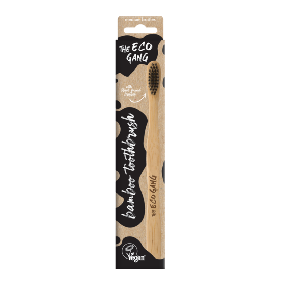 The Eco Gang Adult Bamboo Toothbrush Mix Medium 1-pack