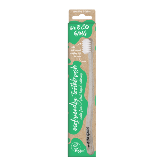 The Eco Gang Adult Plant Based Toothbrush Sensitive 1-pack