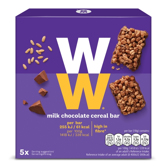 WW ViktVäktarna Müslibar med mjölkchoklad 90 g