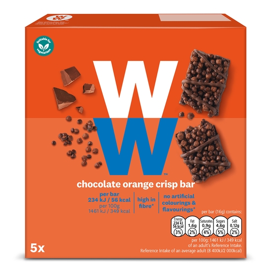 WW ViktVäktarna Chokladbar med smak av apelsin 90 g