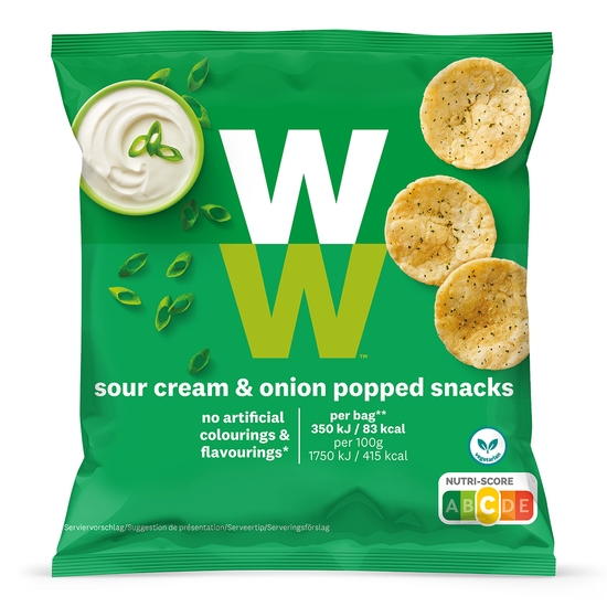 WW ViktVäktarna Chips med smak av gräddfil och lök 20 g