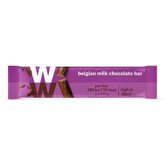 WW ViktVäktarna Bar med belgisk mjölkchoklad 15,5 g
