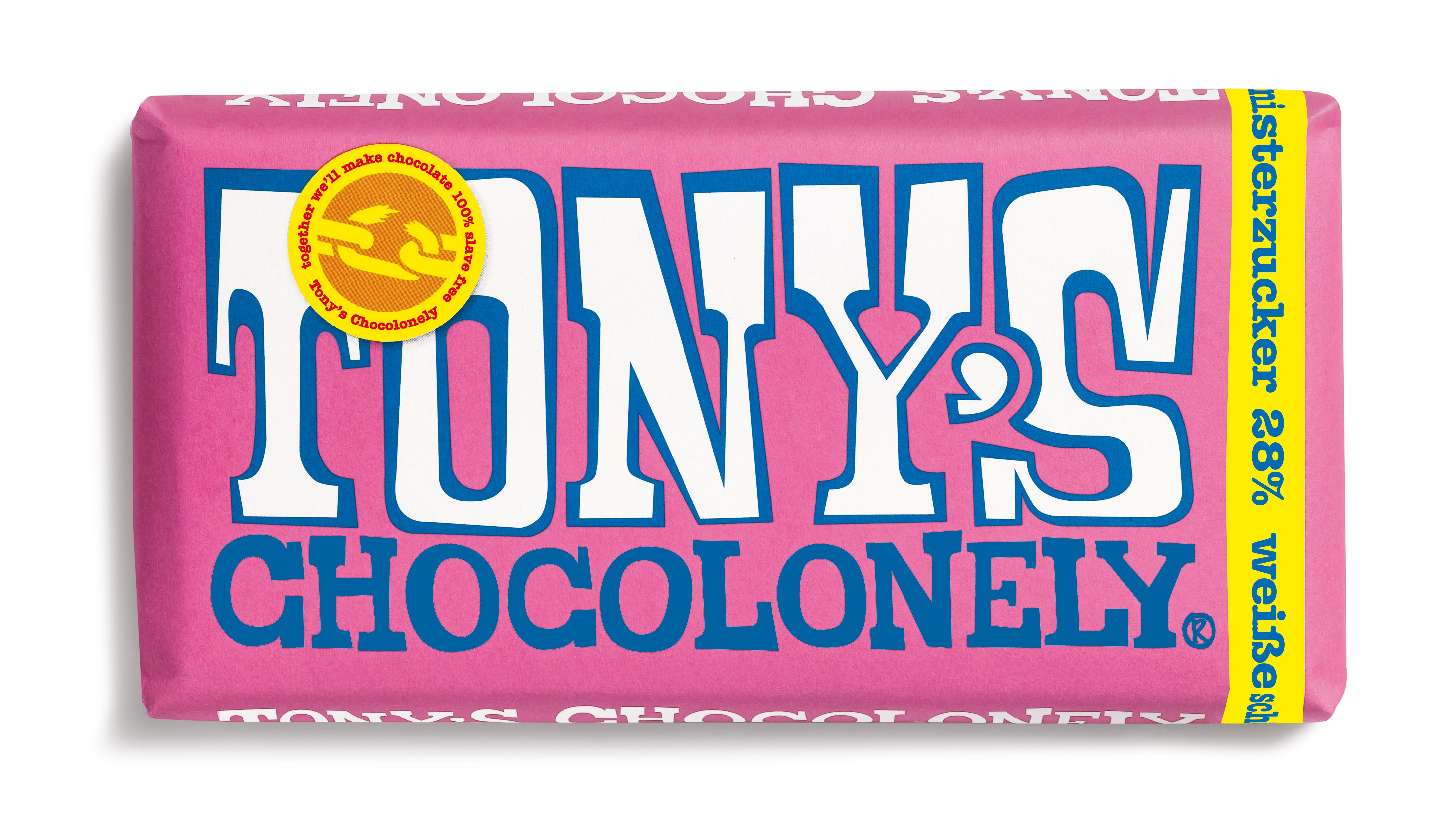 Tony's Chocolonely White Chocolate Raspberry Popping Candy 180 g