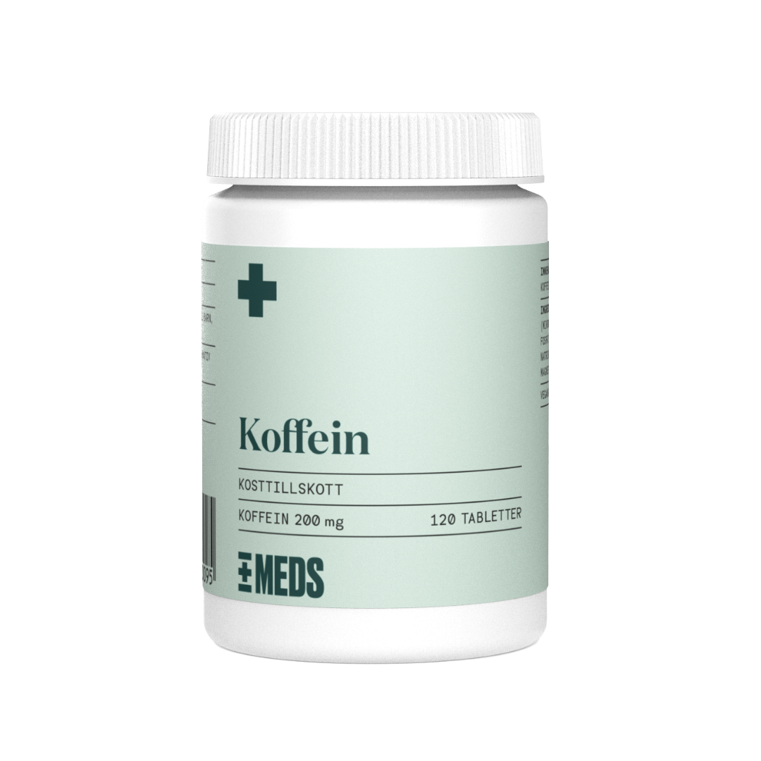 MEDS Koffeintabletter 200mg 120 tabletter