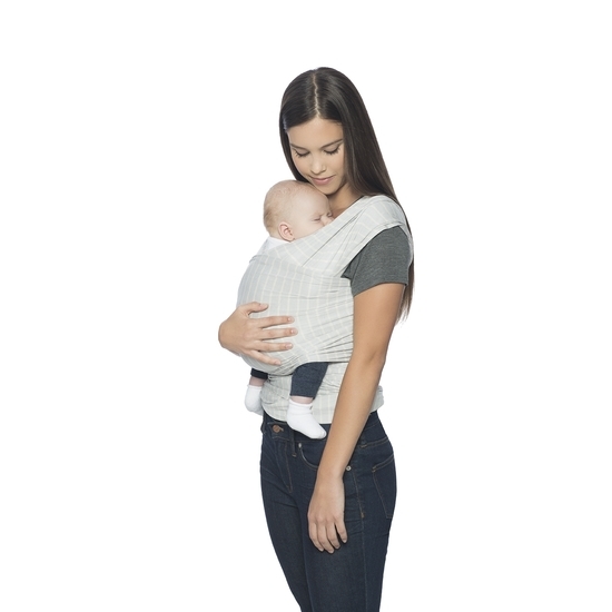 Ergobaby Bärsjal Aura Baby Wrap Grey stripes