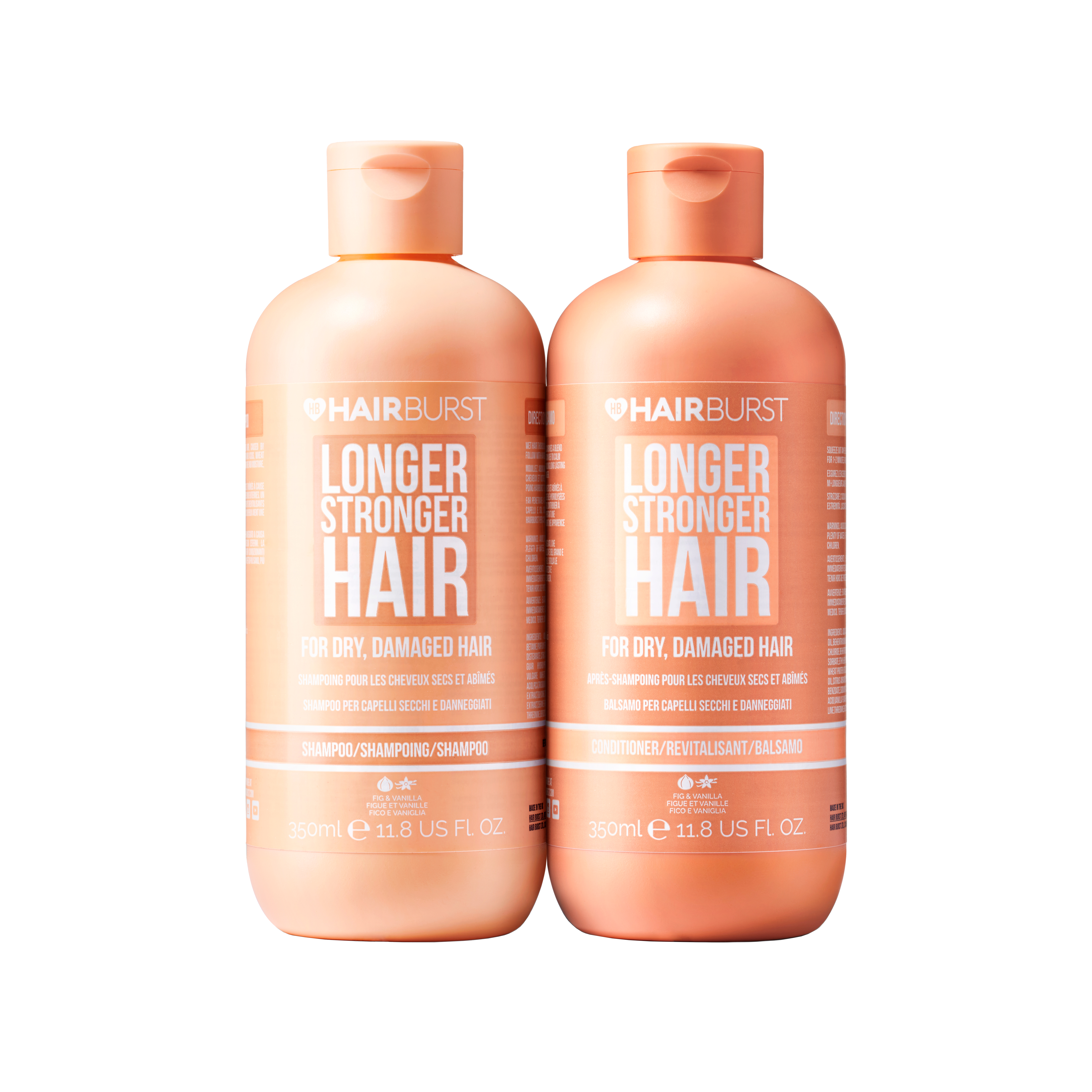 Hairburst Schampo & Balsam för Torrt och Skadat Hår 700 ml