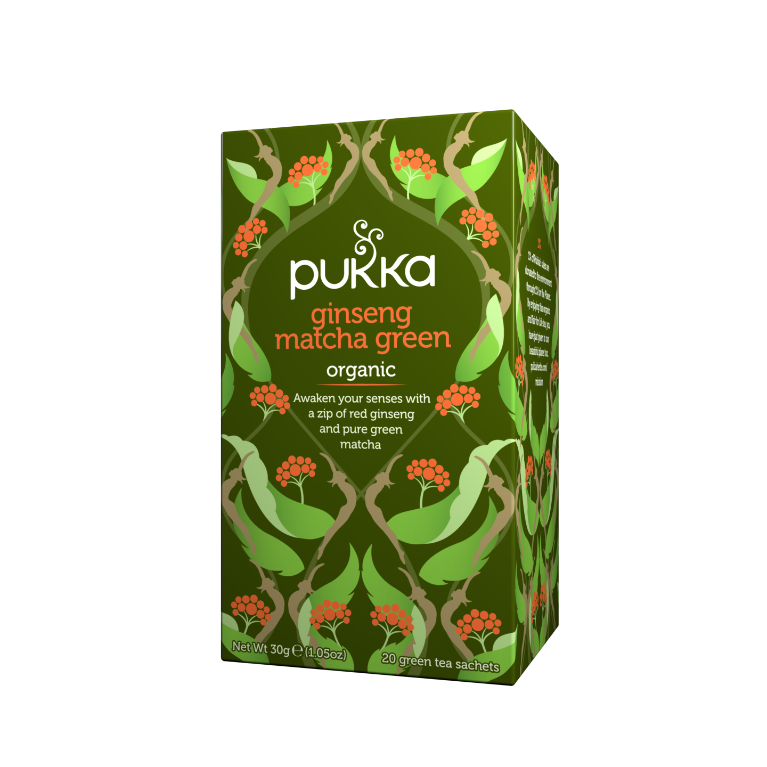 Pukka ginseng matcha green 20 tepåsar