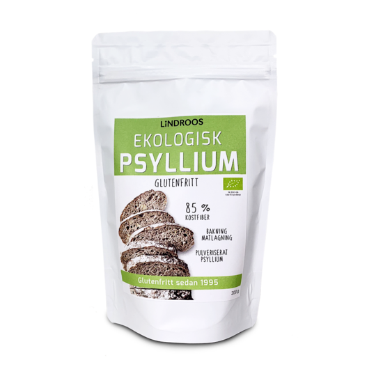 Lindroos Ekologisk Psyllium Pulveriserad 200 g