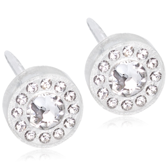Blomdahl MP Brilliance Halo 6 mm Crystal 1 par