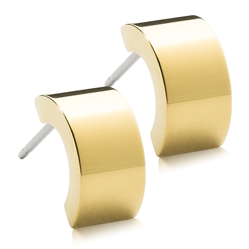 Blomdahl GT Pendant Plain Grand Curved 10 mm 1 par