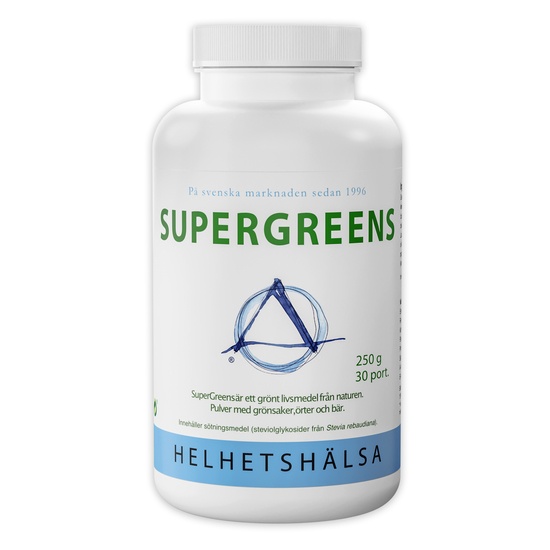 Helhetshälsa Supergreens med mjölksyrabakterier 250 g