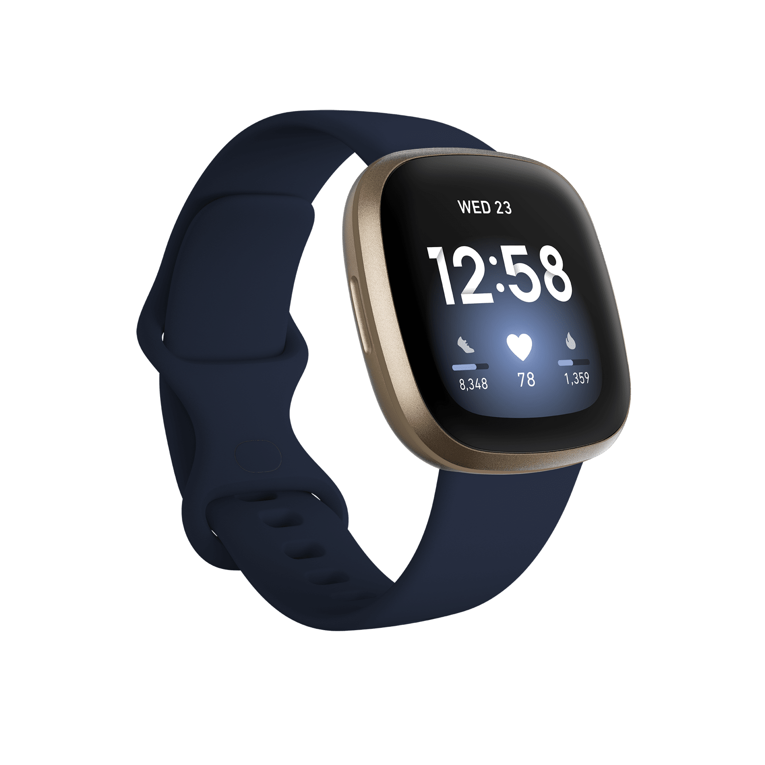 Fitbit Versa 3 - Midnight/Soft Gold