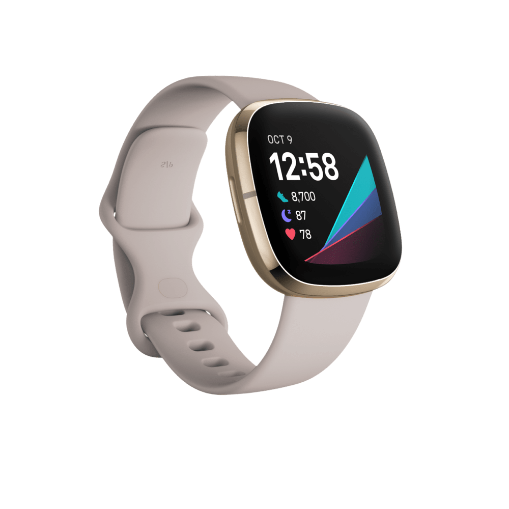 Fitbit Sense - Lunar White/Soft Gold