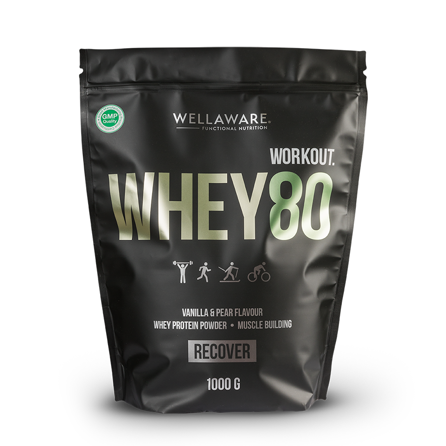 WellAware Whey 80 Vanilj/Päron 1000 g