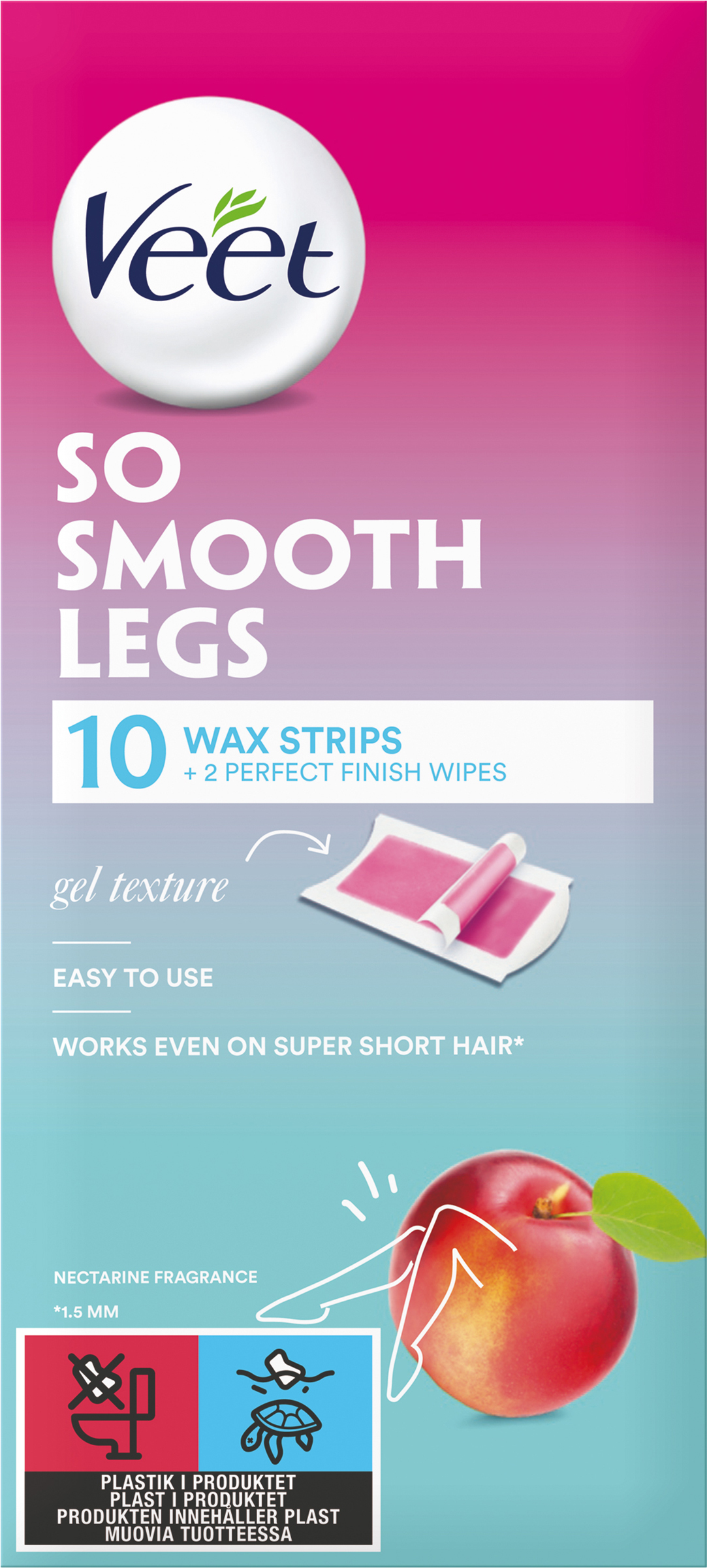 Veet Wax Strips för ben 10 st