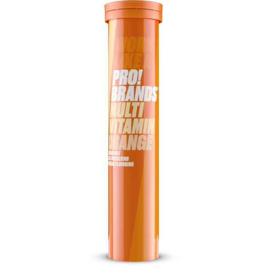 ProBrands VitaminPro Multivitamin Effervescent Orange 20 brustabletter