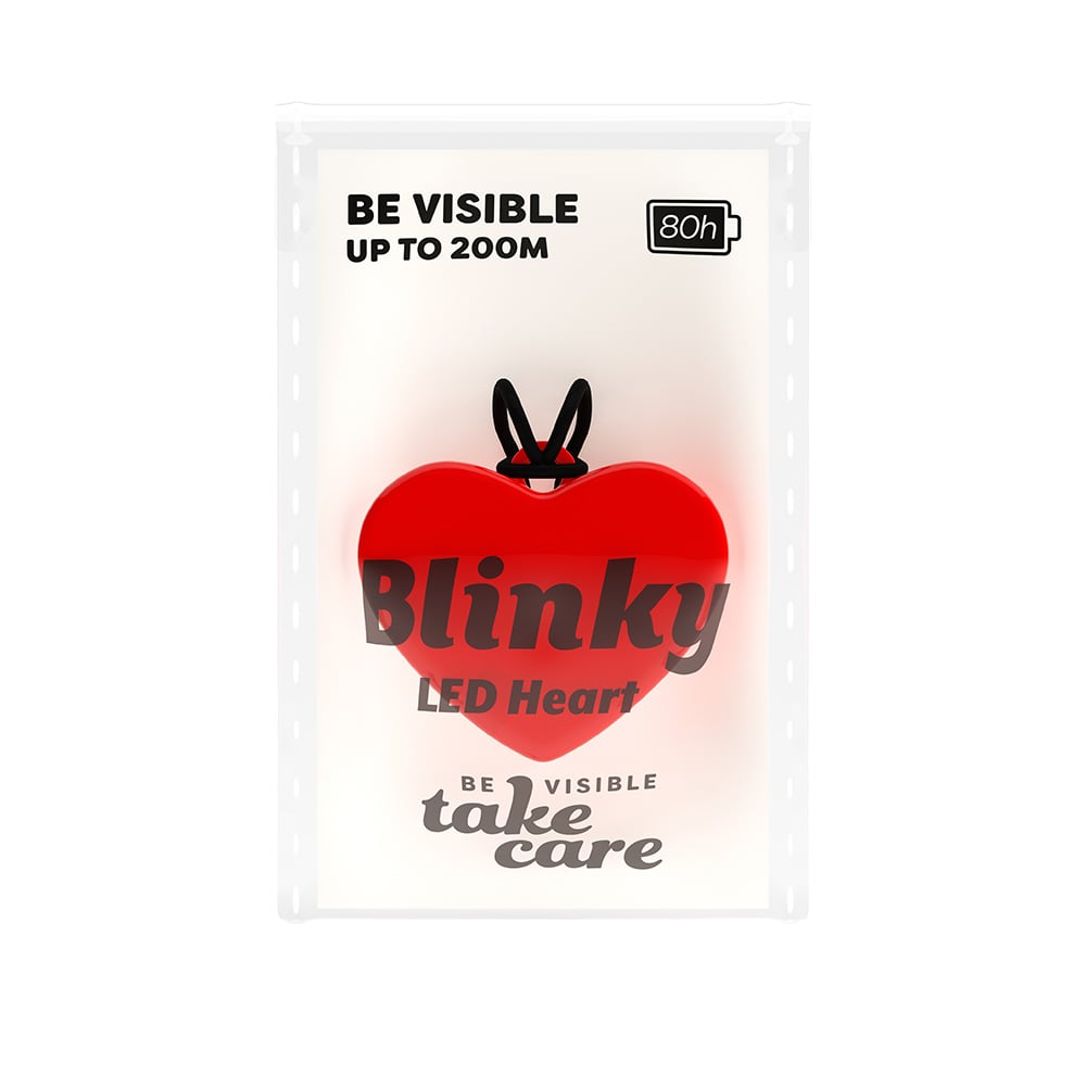 Save Lives Now Blinky LED Heart Red