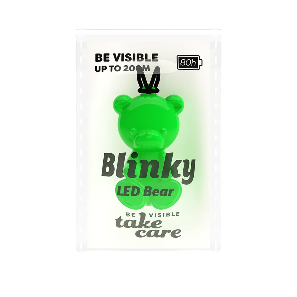 Save Lives Now Blinky LED Bear blandade färger