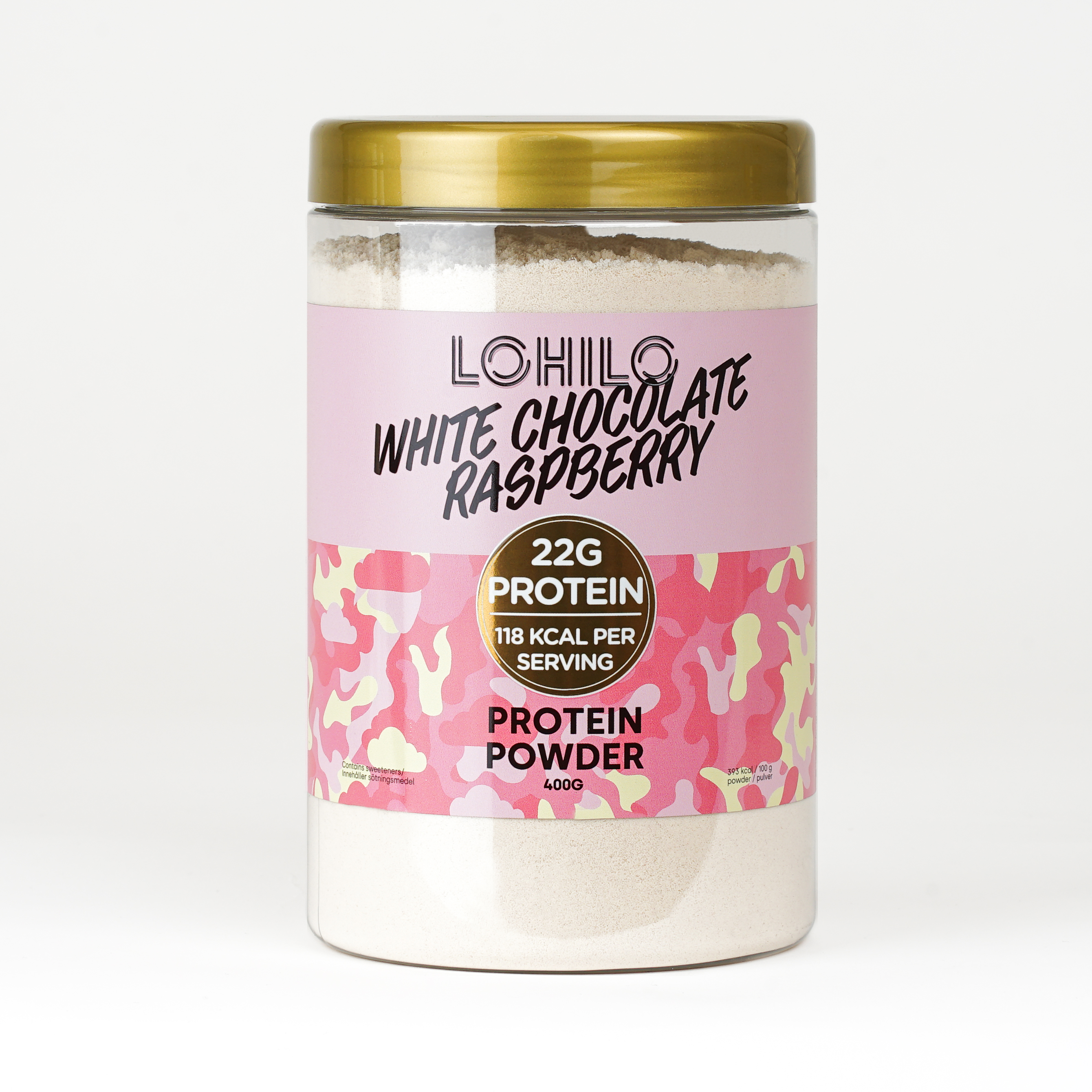 LOHILO Proteinpulver White Chocolate Raspberry 400 g