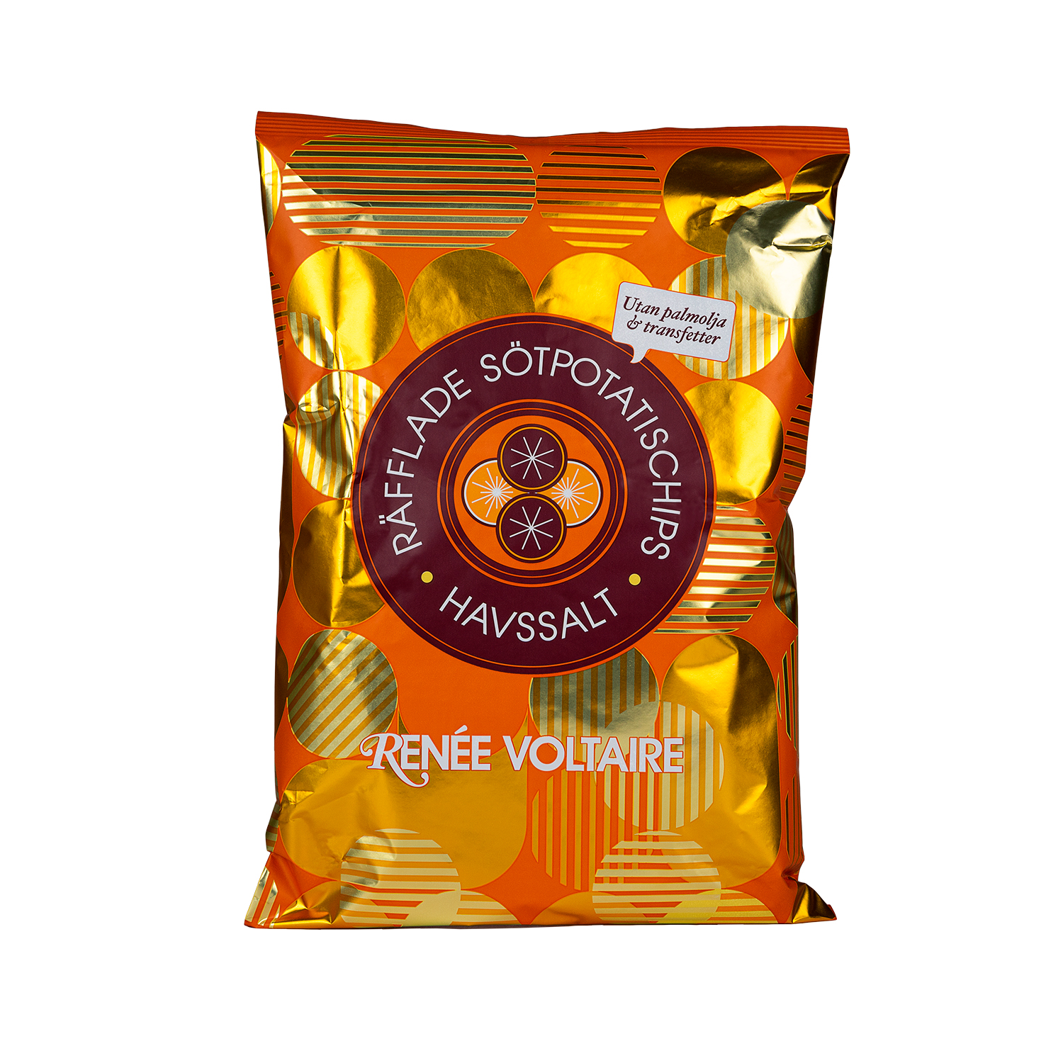 Renée Voltaire Räfflade Sötpotatischips Havssalt 125 g