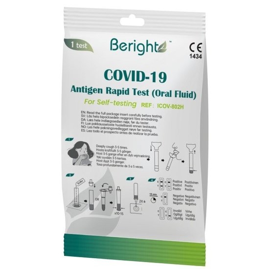 Beright Covid-19 Antigentest Saliv självtest 1 st