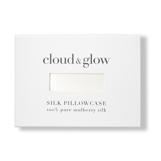 Cloud & Glow Silk Pillowcase White