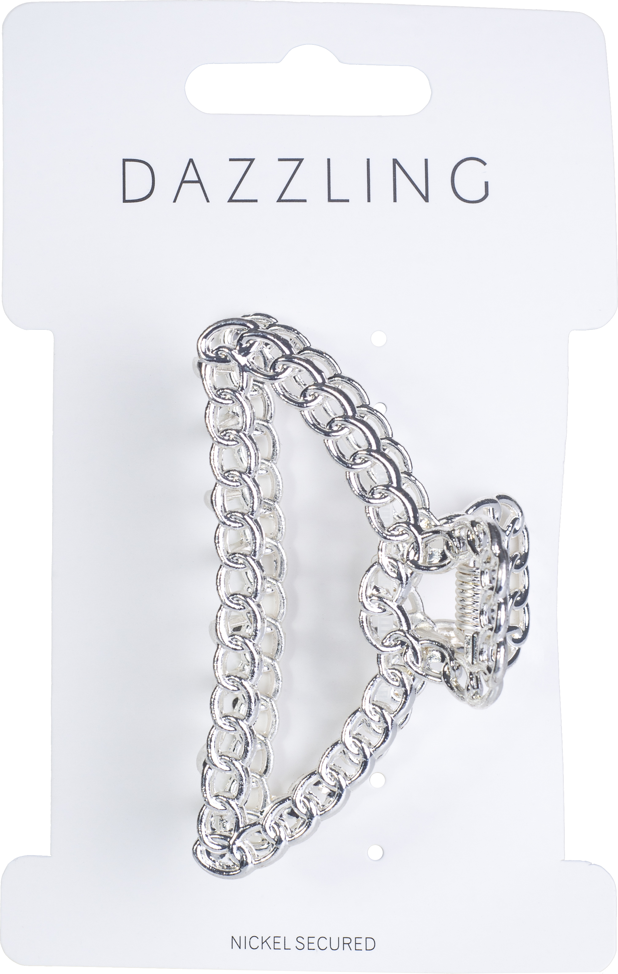 Dazzling Hårklämma i metall silverfärgad