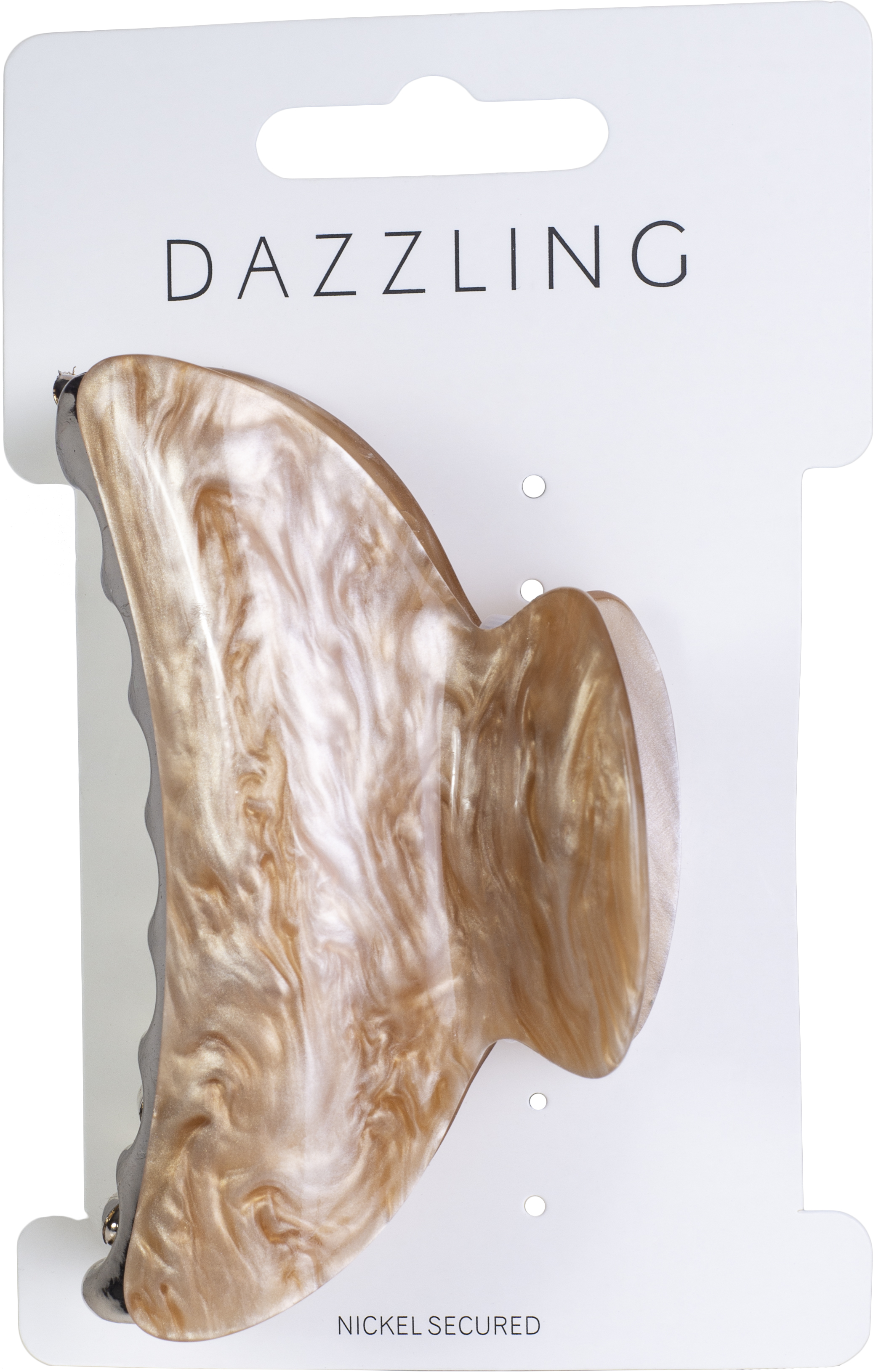 Dazzling Hårklämma melerad beige 8,5 cm