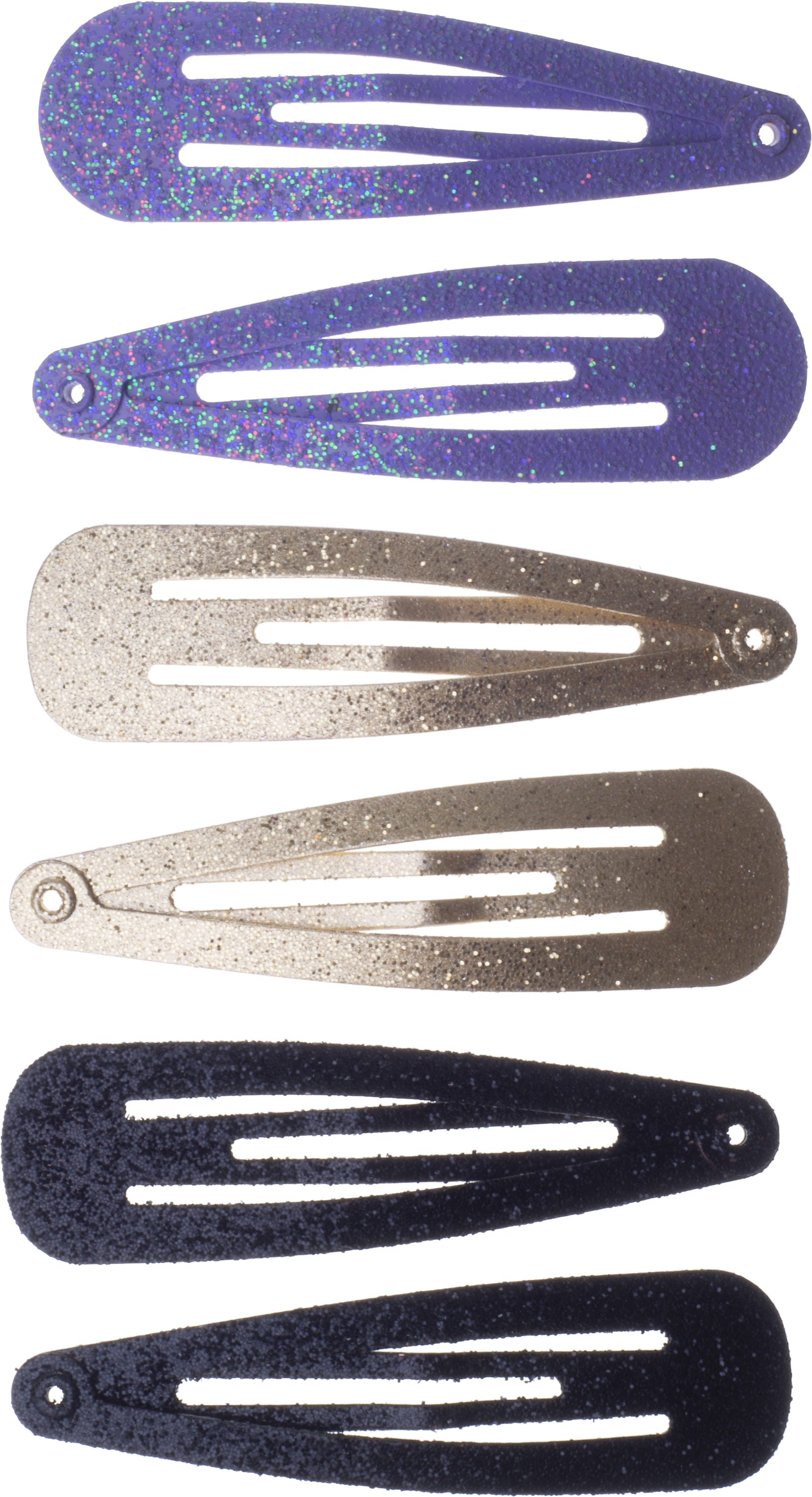 Dazzling Hårspännen i glittriga färger 6-pack