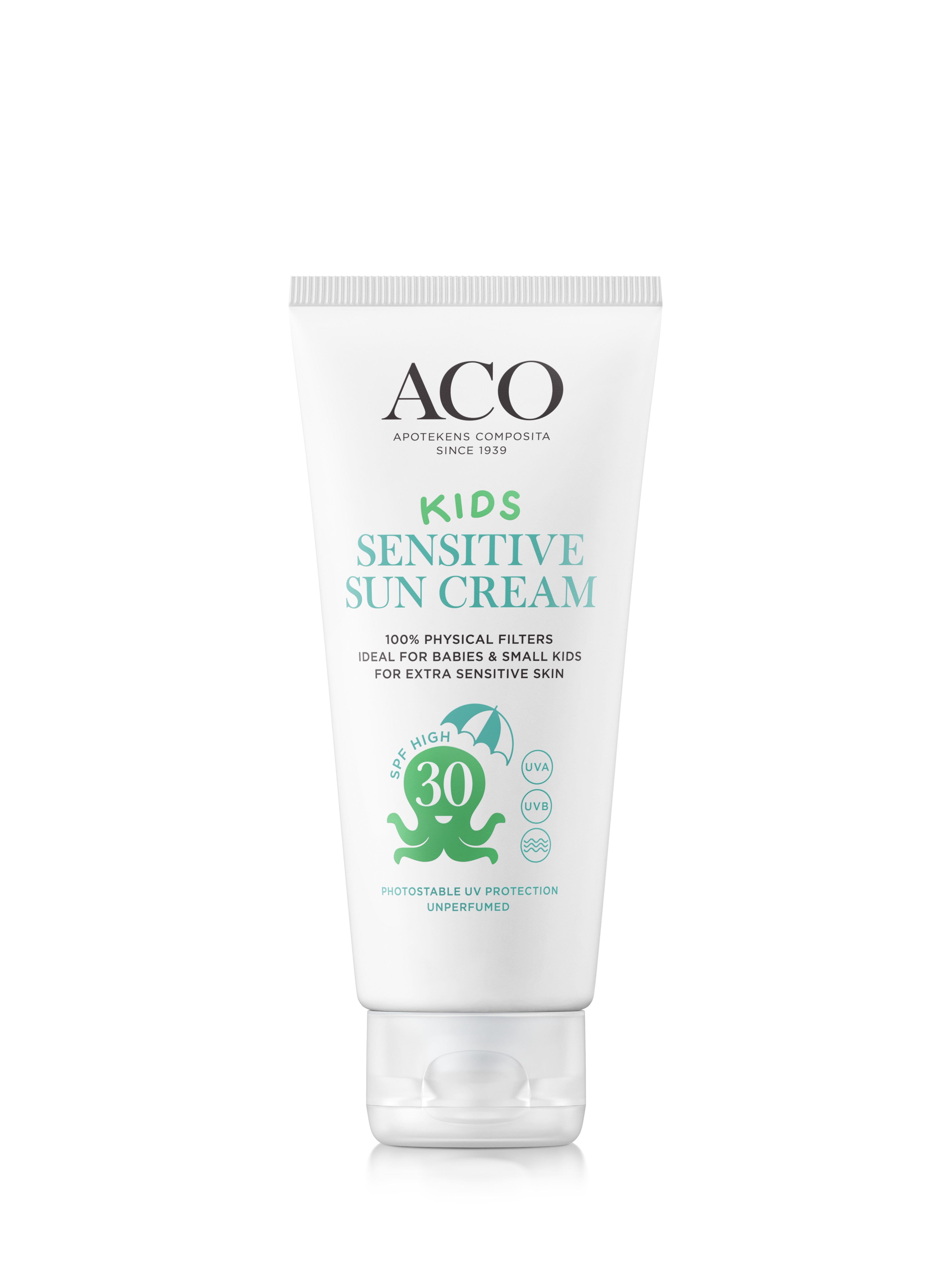 ACO Sun Kids Sensitive Cream SPF30 Oparfymerad 100 ml