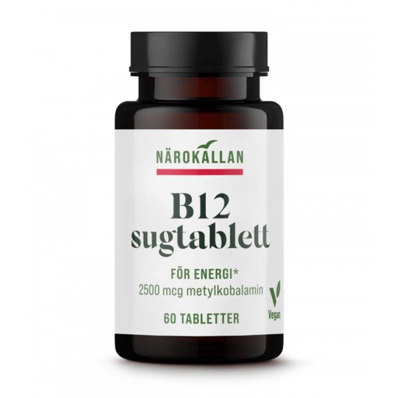 Närokällan B12 sugtablett 60 tabletter