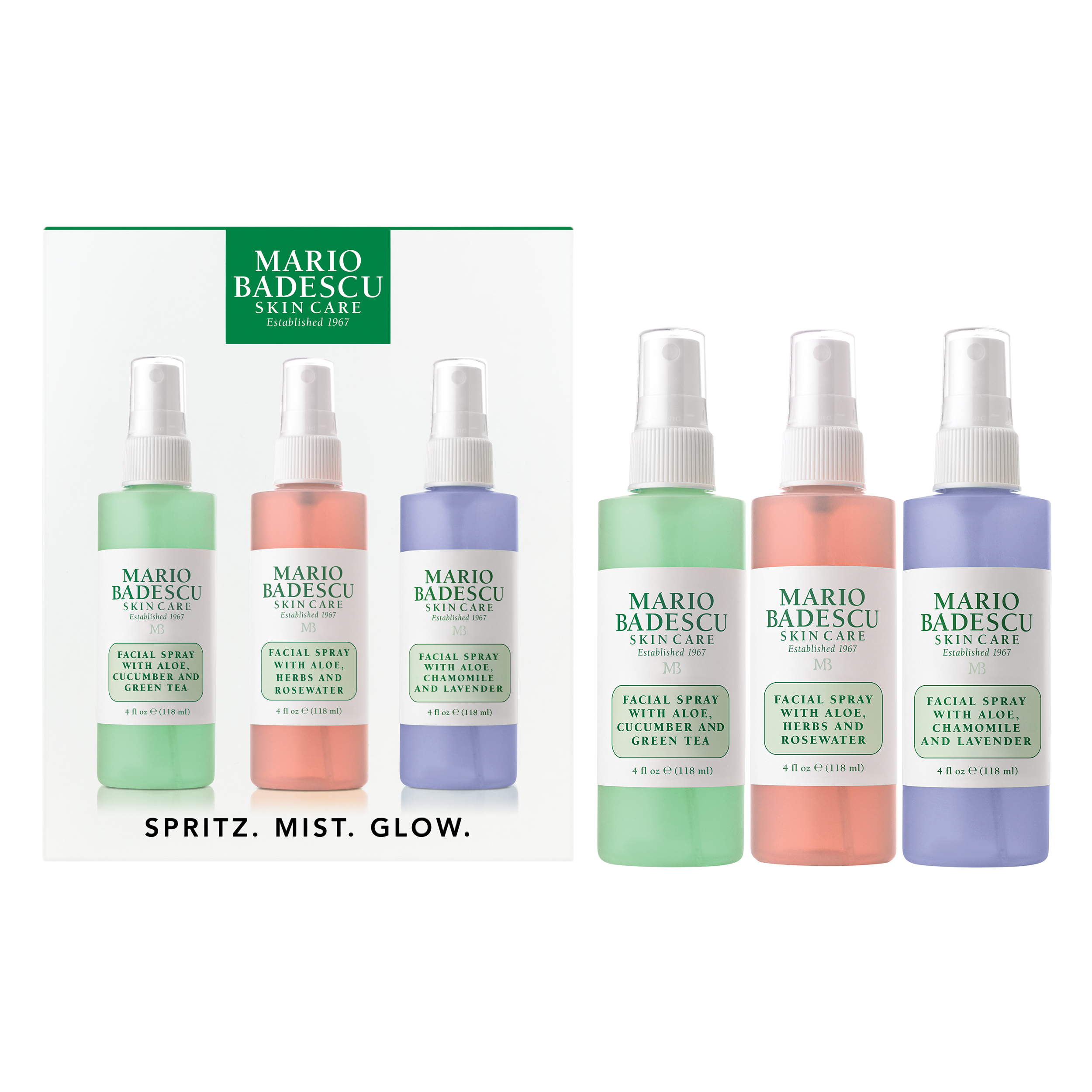 Mario Badescu Spritz Mist glow Kit 3x118 ml