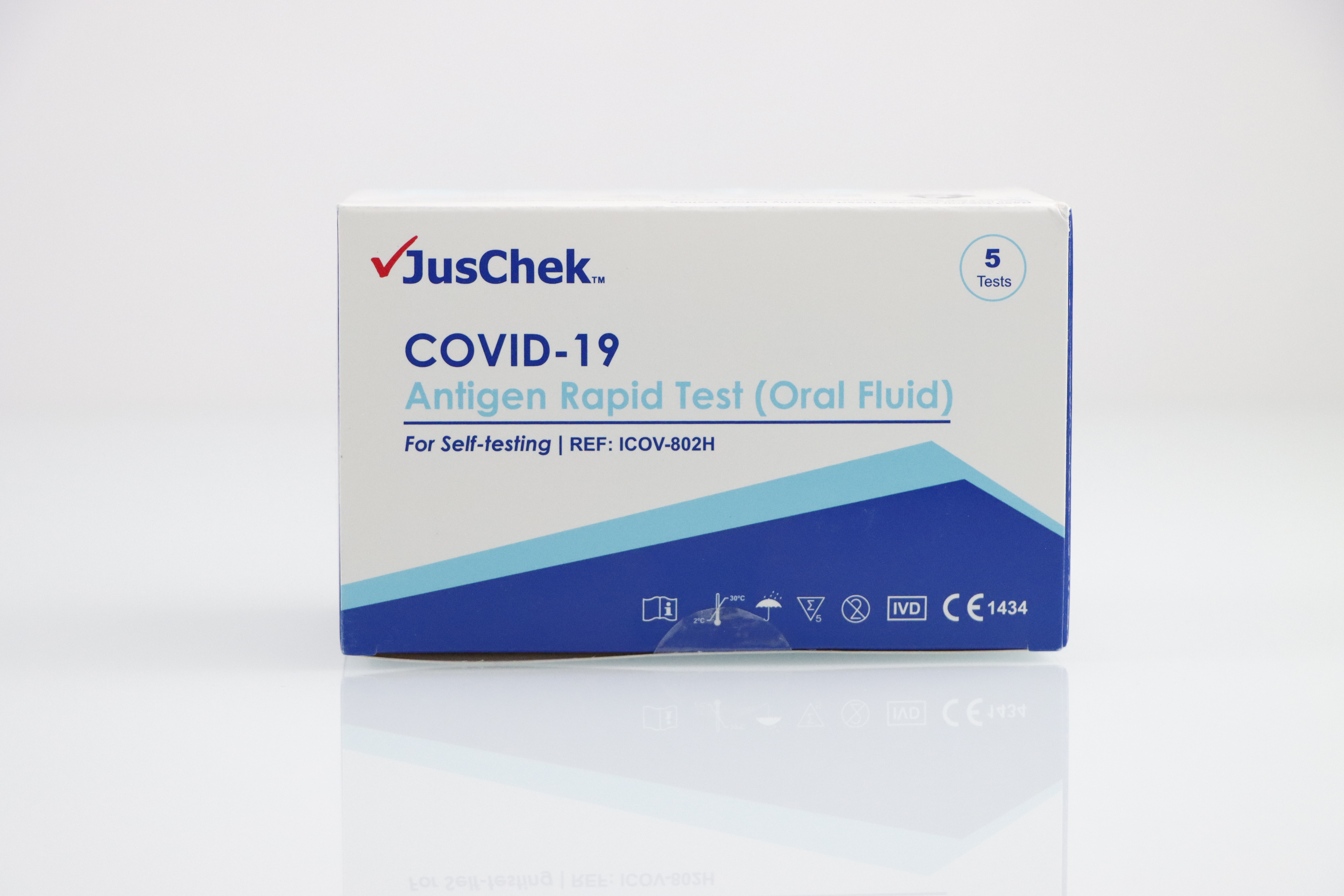 JusChek Självtest Saliv CE antigen Covid-19 5-pack