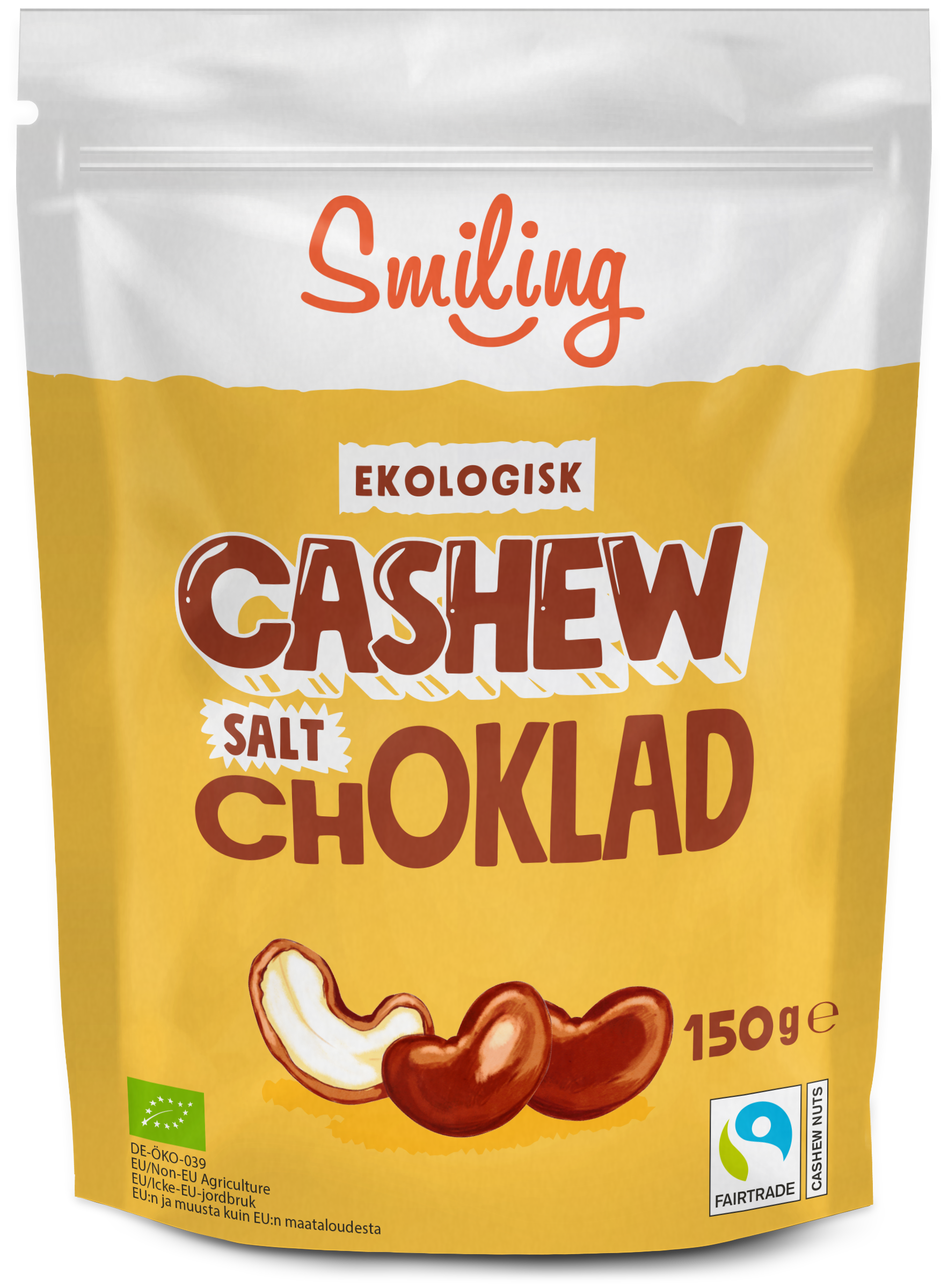 Smiling Cashew Salt Ljuschoklad 150 g