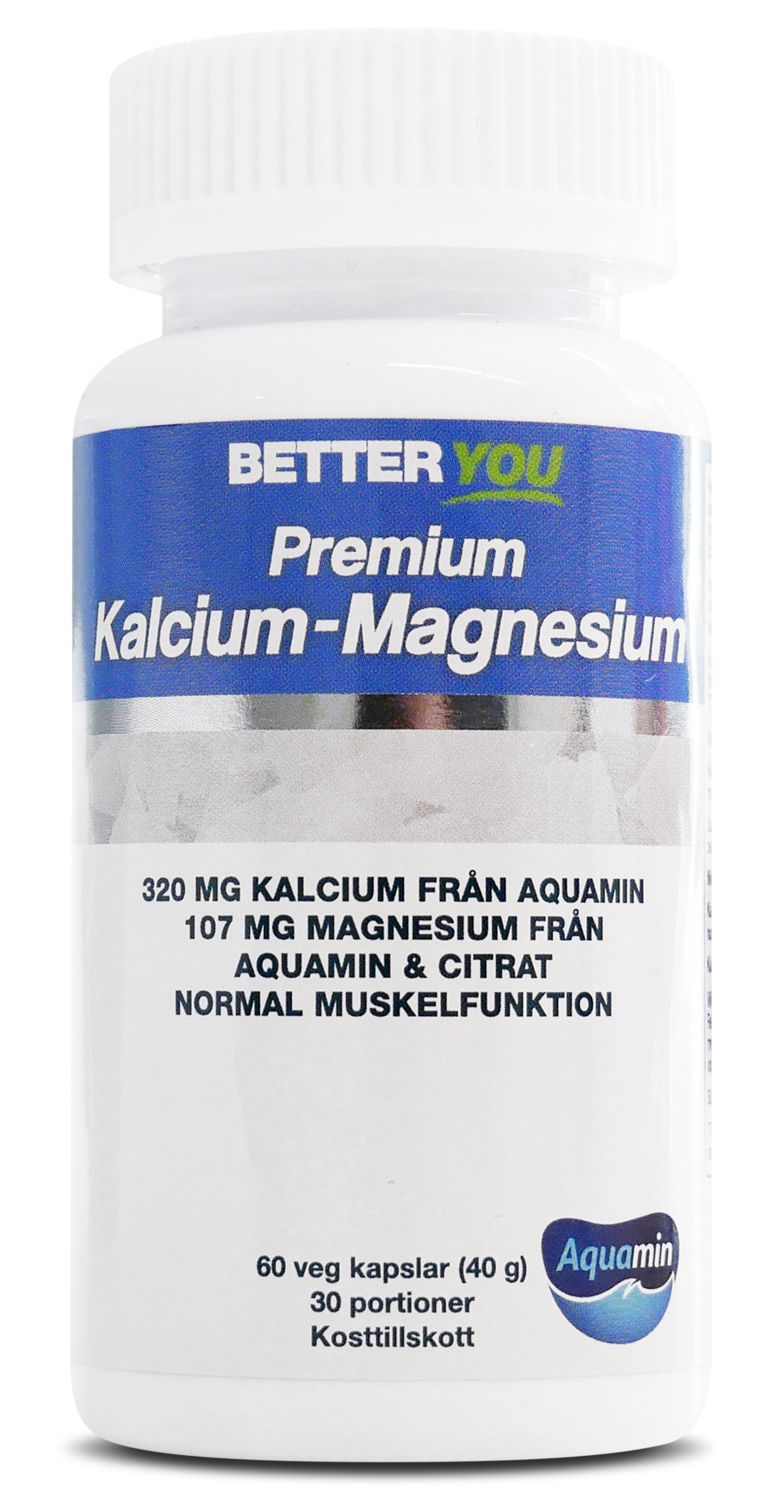 Better You Premium Kalcium-Magnesium 60 kapslar