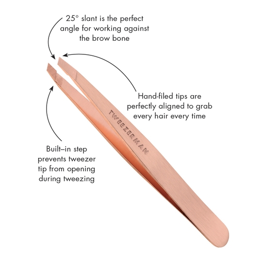 Tweezerman Rose Gold Slant Tweezer 11 g