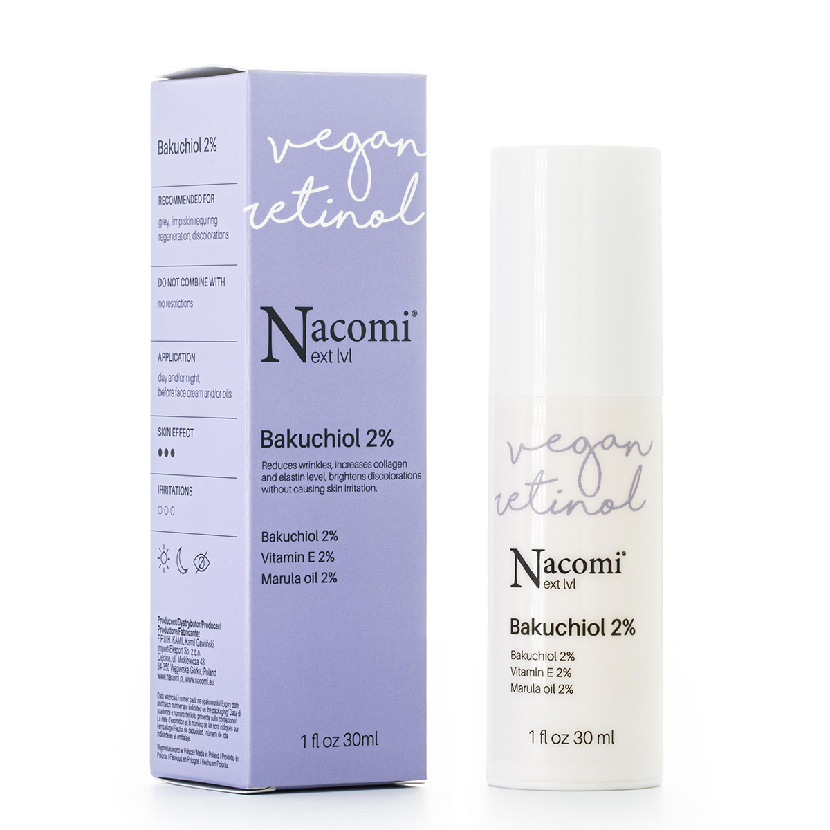 Nacomi Next Level Vegan Retinol Bakuchiol 2% 30 ml