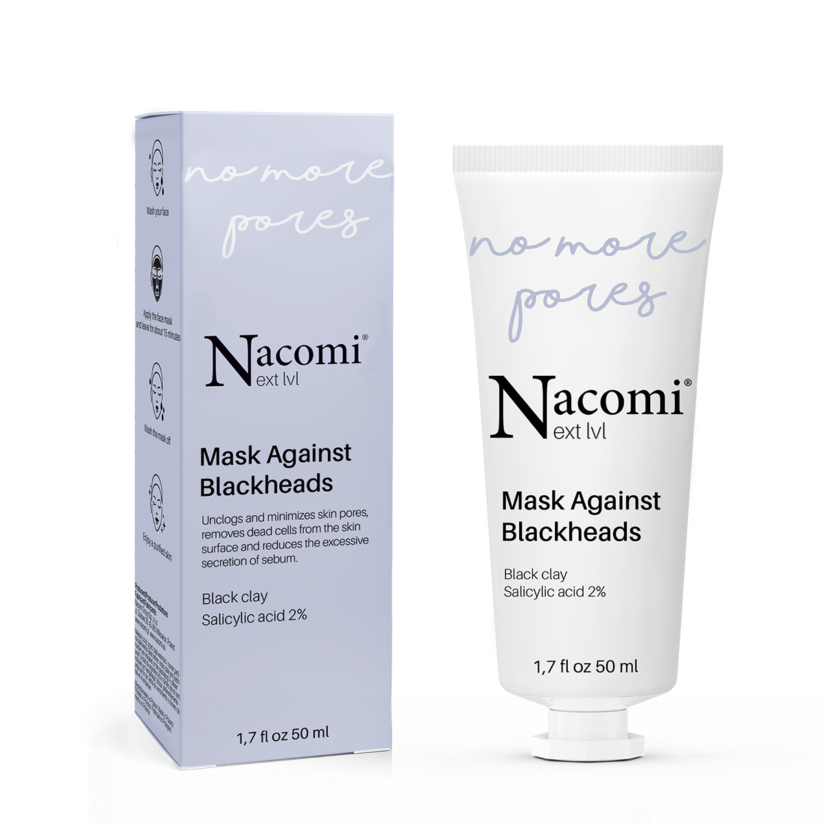 Nacomi Next Level No more pores - Face mask against blackheads 50 ml