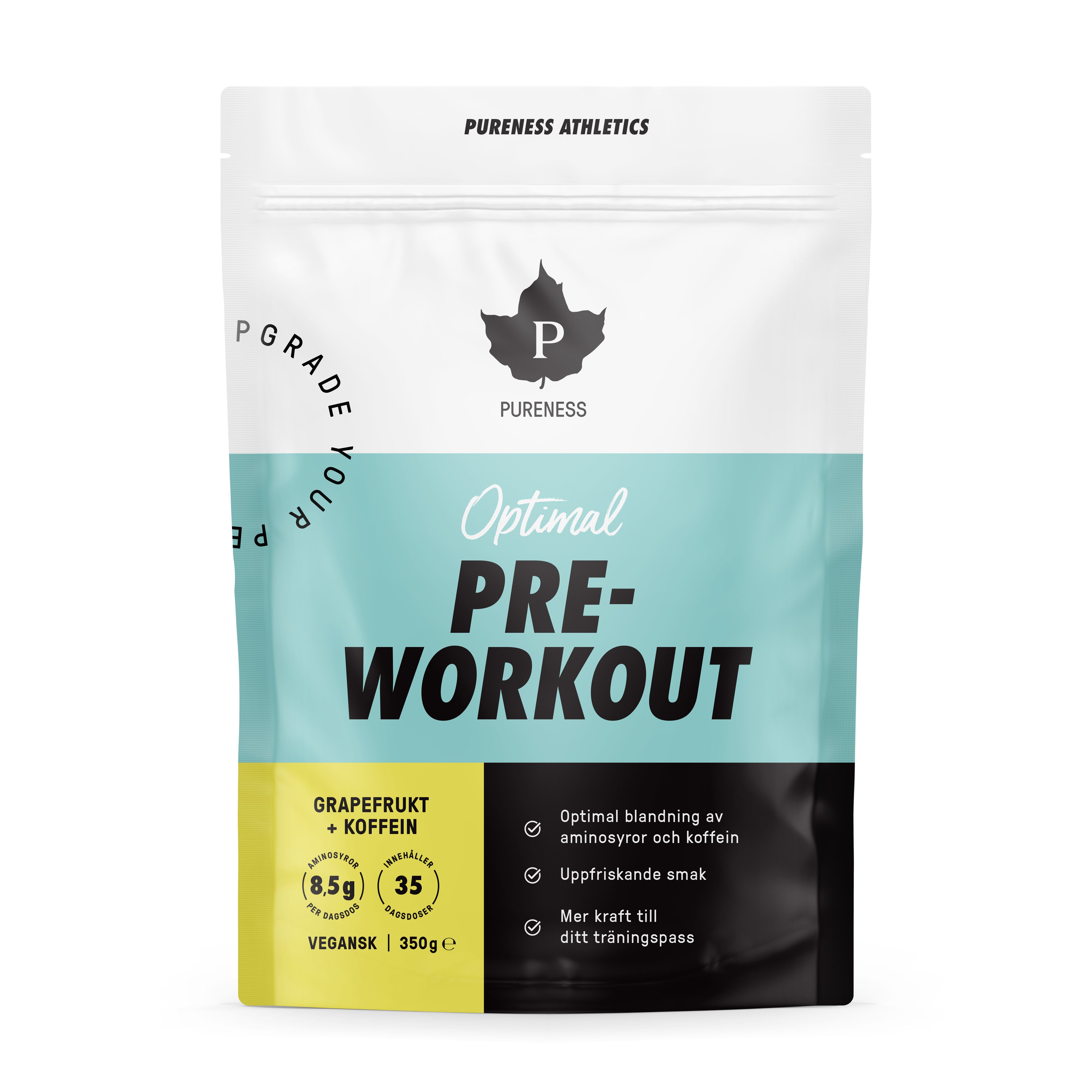 Pureness Athletics Pre-Workout Grapefrukt + koffein 350 g