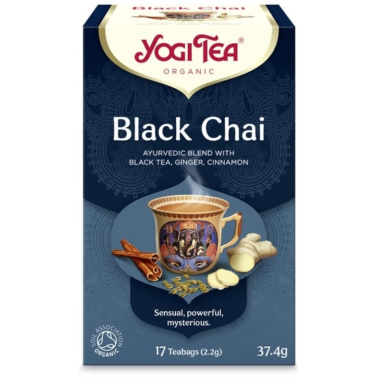 YogiTea Te Black Chai KRAV 17 tepåsar