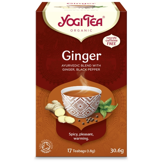 YogiTea Ekologiskt Te Ginger KRAV 17 tepåsar