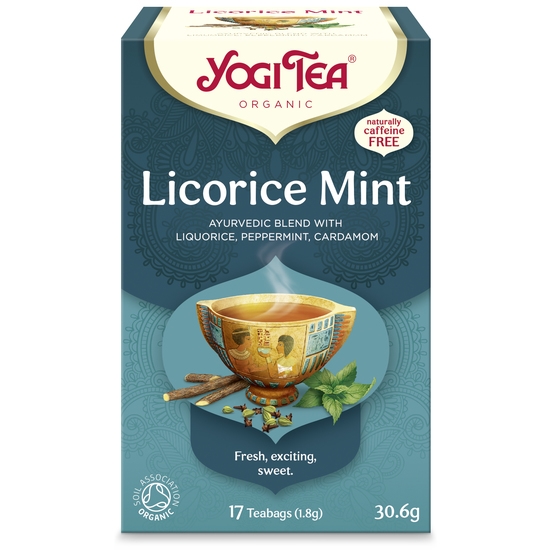 YogiTea Ekologiskt Licorice Mint Krav 17 tepåsar