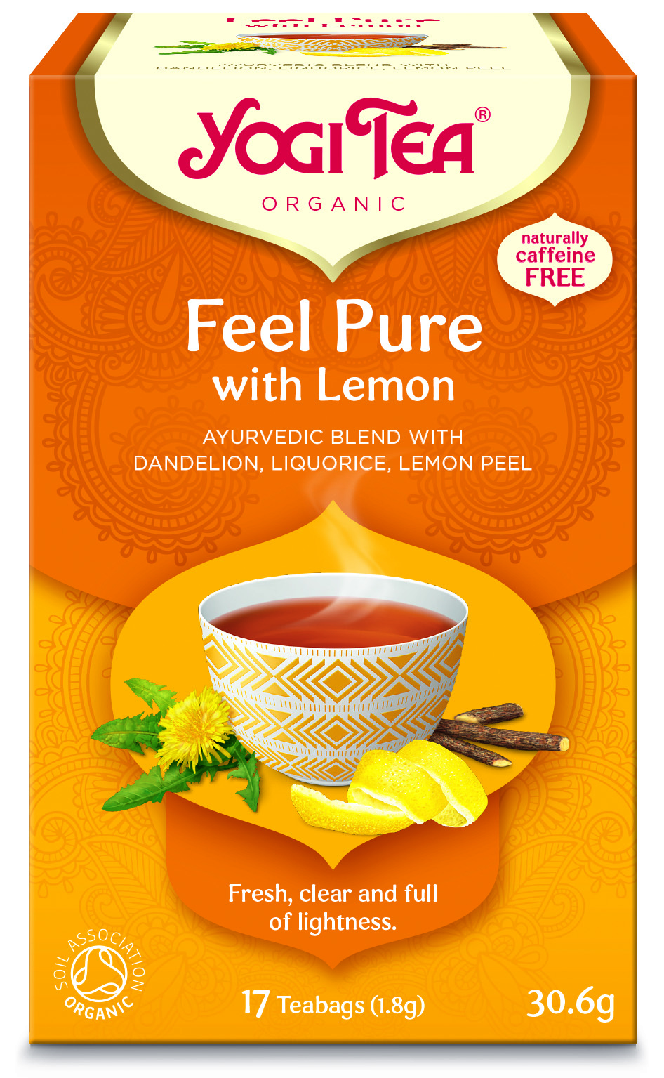 YogiTea Feel Pure with lemon 17 tepåsar