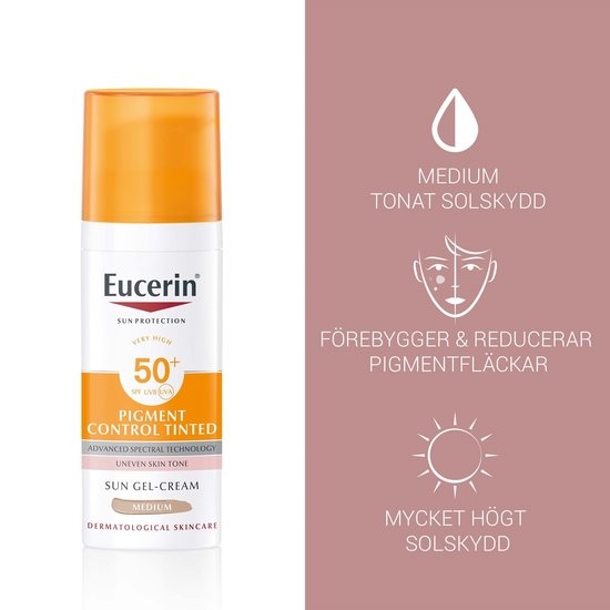 Eucerin Pigment Control Tinted Sun Gel-Cream SPF50+ 50 ml