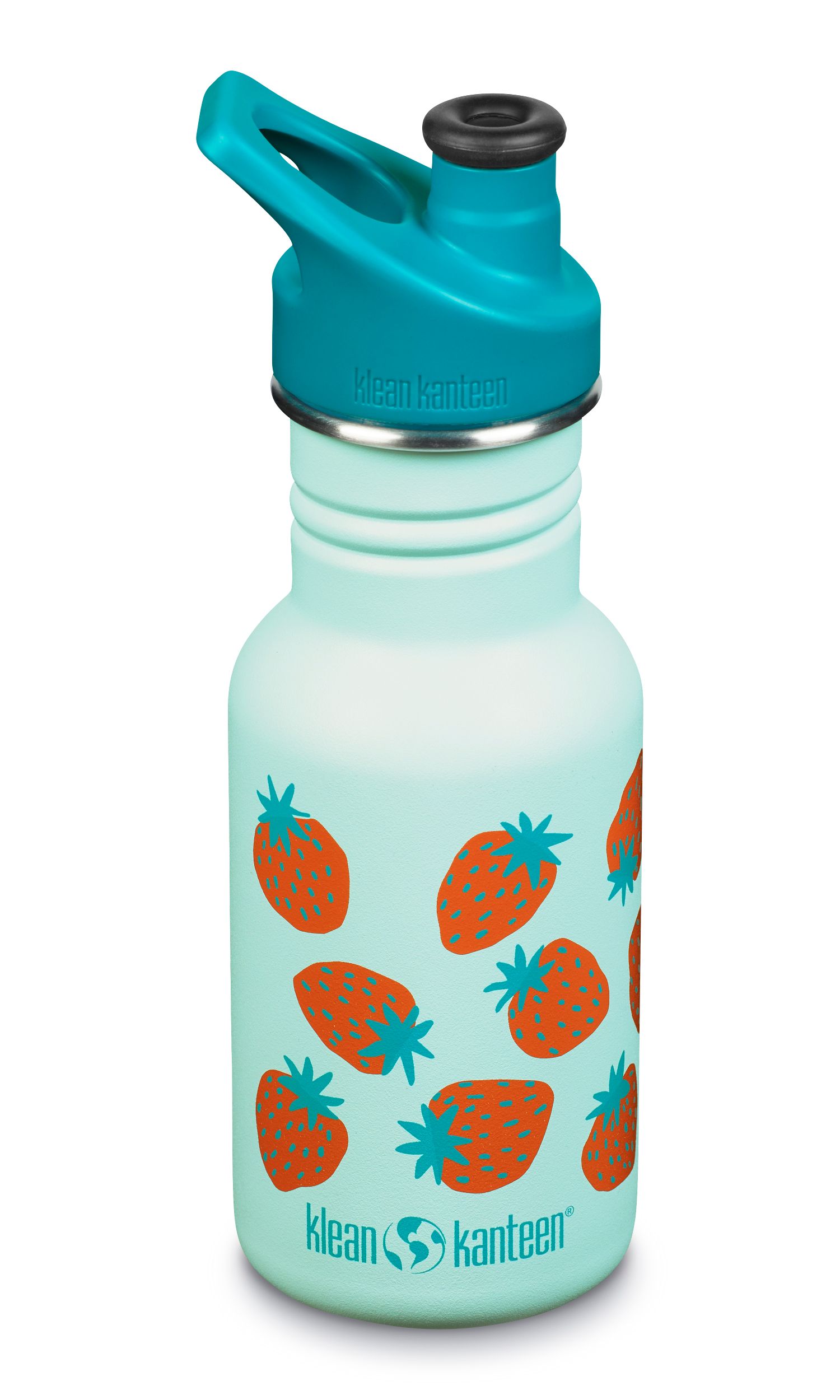 Klean Kanteen Classic Kid Sport Cap Blue Tint Strawberry 355 ml