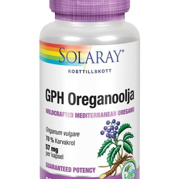Solaray GPH Oreganoolja 60 kapslar