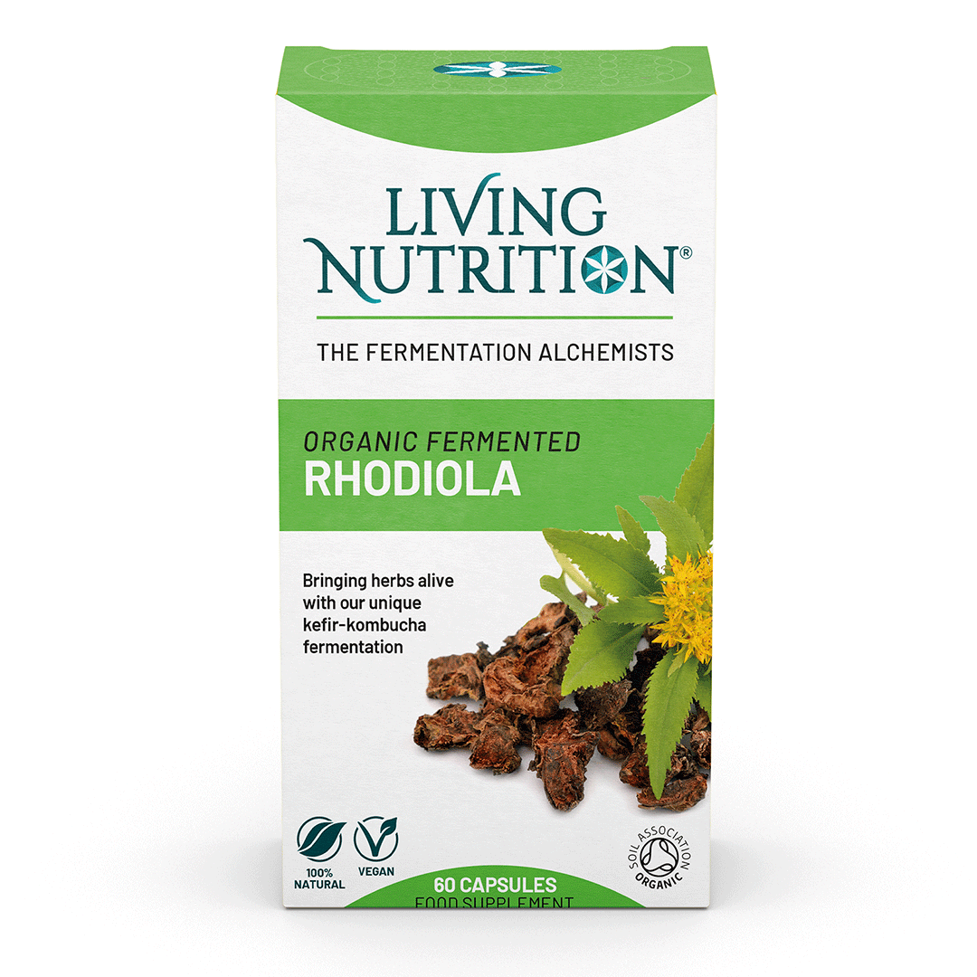 Living Nutrition Organic Fermented Rhodiola 60 kapslar